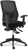 A Picture of product BSX-VL582SB11T HON® Crio™ High-Back Task Chair with Asynchronous Control Supports Up to 250 lb, 18" 22" Seat Height, Black