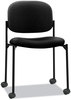 A Picture of product BSX-VL606VA10 HON® VL606 Stacking Guest Chair without Arms Fabric Upholstery, 21.25" x 21" 32.75", Black Seat, Back, Base