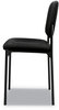 A Picture of product BSX-VL606VA10 HON® VL606 Stacking Guest Chair without Arms Fabric Upholstery, 21.25" x 21" 32.75", Black Seat, Back, Base