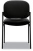 A Picture of product BSX-VL606VA10 HON® VL606 Stacking Guest Chair without Arms Fabric Upholstery, 21.25" x 21" 32.75", Black Seat, Back, Base