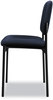 A Picture of product BSX-VL606VA90 HON® VL606 Stacking Guest Chair without Arms Fabric Upholstery, 21.25" x 21" 32.75", Navy Seat, Back, Black Base
