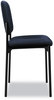 A Picture of product BSX-VL606VA90 HON® VL606 Stacking Guest Chair without Arms Fabric Upholstery, 21.25" x 21" 32.75", Navy Seat, Back, Black Base