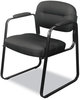 A Picture of product BSX-VL653SB11 HON® HVL653 Leather Guest Chair SofThread Bonded 22.25" x 23" 32", Black Seat, Back, Base