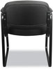 A Picture of product BSX-VL653SB11 HON® HVL653 Leather Guest Chair SofThread Bonded 22.25" x 23" 32", Black Seat, Back, Base