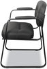 A Picture of product BSX-VL653SB11 HON® HVL653 Leather Guest Chair SofThread Bonded 22.25" x 23" 32", Black Seat, Back, Base