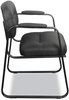 A Picture of product BSX-VL653SB11 HON® HVL653 Leather Guest Chair SofThread Bonded 22.25" x 23" 32", Black Seat, Back, Base