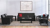 A Picture of product BSX-VL873SB11 HON® Circulate™ Reception Seating Sofa Leather Three-Cushion 73w x 28.75d 32h, Black