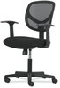 A Picture of product BSX-VST102 Sadie™ 1-Oh-Two Mid-Back Task Chairs Supports Up to 250 lb, 17" 22" Seat Height, Black