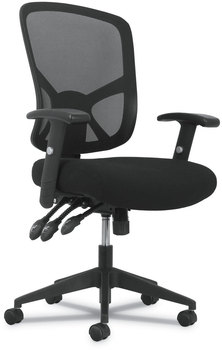 Sadie™ 1-Twenty-One High-Back Task Chair Supports Up to 250 lb, 16" 19" Seat Height, Black