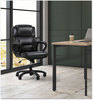 A Picture of product BSX-VST305 Sadie™ Mid-Back Executive Chair Supports Up to 225 lb, 19" 23" Seat Height, Black