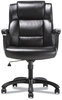 A Picture of product BSX-VST305 Sadie™ Mid-Back Executive Chair Supports Up to 225 lb, 19" 23" Seat Height, Black