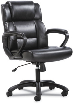 Sadie™ Mid-Back Executive Chair Supports Up to 225 lb, 19" 23" Seat Height, Black