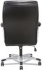 A Picture of product BSX-VST315 Sadie™ 3-Fifteen Executive High-Back Chair Supports Up to 225 lb, 20" 24.8" Seat Height, Black Seat/Back, Chrome Base