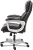 A Picture of product BSX-VST315 Sadie™ 3-Fifteen Executive High-Back Chair Supports Up to 225 lb, 20" 24.8" Seat Height, Black Seat/Back, Chrome Base