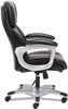 A Picture of product BSX-VST315 Sadie™ 3-Fifteen Executive High-Back Chair Supports Up to 225 lb, 20" 24.8" Seat Height, Black Seat/Back, Chrome Base