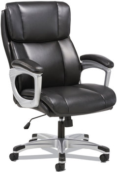 Sadie™ 3-Fifteen Executive High-Back Chair Supports Up to 225 lb, 20" 24.8" Seat Height, Black Seat/Back, Chrome Base