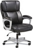 A Picture of product BSX-VST315 Sadie™ 3-Fifteen Executive High-Back Chair Supports Up to 225 lb, 20" 24.8" Seat Height, Black Seat/Back, Chrome Base