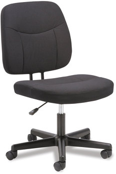 Sadie™ 4-Oh-One Mid-Back Armless Task Chair, Supports Up to 250 lb, 15.94" 20.67" Seat Height, Black