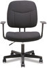 A Picture of product BSX-VST402 Sadie™ 4-Oh-Two Mid-Back Task Chair with Arms, Supports Up to 250 lb, 15.94" 20.67" Seat Height, Black