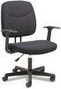 A Picture of product BSX-VST402 Sadie™ 4-Oh-Two Mid-Back Task Chair with Arms, Supports Up to 250 lb, 15.94" 20.67" Seat Height, Black