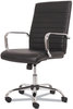 A Picture of product BSX-VST511 Sadie™ 5-Eleven Mid-Back Executive Chair Supports Up to 250 lb, 17.1" 20" Seat Height, Black Seat/Back, Chrome Base