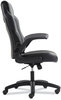 A Picture of product BSX-VST911 Sadie™ 9-One-One High-Back Racing Style Chair with Flip-Up Arms Supports Up to 225 lb, Black Seat, Gray Back, Base