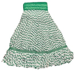 MICROFIBER LOOPED END STRING MOP – LARGE- WIDE BAND – GREEN