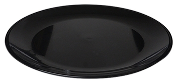 Platter Pleasers Pavillion Round Trays. 12 in. Black. 25 trays/case.