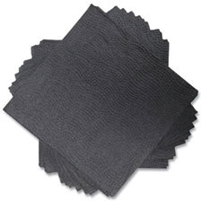 Morcon Beverage Napkin 2-Ply, 9 X 9.5 Black 1,000 per case. 100% Recycled content (70% post-consumer)