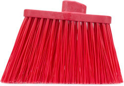 Sparta Duo-Sweep Unflagged Color-Coded Angle Brooms, Head Only. Red. 12 each/case.
