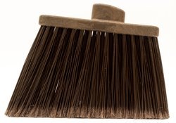Sparta Duo-Sweep Flagged Color-Coded Angle Brooms, Head Only. Brown. 12 each/case.