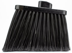 Sparta Duo-Sweep Flagged Color-Coded Angle Brooms, Head Only. Black. 12 each/case.