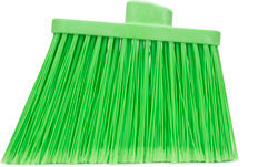 Sparta Duo-Sweep Flagged Color-Coded Angle Brooms, Head Only. Lime. 12 each/case.