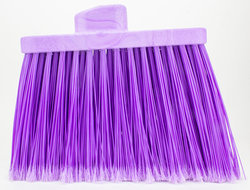 Sparta Duo-Sweep Flagged Color-Coded Angle Brooms, Head Only. Purple. 12 each/case.