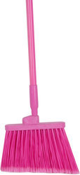 Sparta Duo-Sweep® Angle Brooms, Flagged Bristle with Handle. 56 in. Pink. 12 each/case.