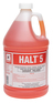 A Picture of product SPT-102904 Halt® 5 Disinfectant Cleaner. 1 gal. Orange. Fresh scent. 4 bottles/case.