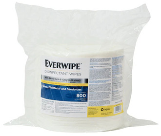 Everwipe Disinfectant Wipe Jumbo Rolls. White. 800 sheets/roll, 4 rolls/case.