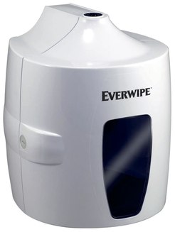 Everwipe® Wall Mount Centerfeed Wet Wipe Dispenser. 13.2 X 10.7 X 10.7 in. White.