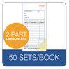 A Picture of product ABF-DC3705 Adams® 2-Part Sales Book 12 Lines, Two-Part Carbon, 3.38 x 6.69, 50 Forms Total