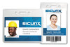 A Picture of product BAU-47820 SICURIX® Proximity Badge Holder Sicurix Vertical, 2 1/2w x 4 1/2h, Clear, 50/Pack