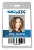 A Picture of product BAU-47820 SICURIX® Proximity Badge Holder Sicurix Vertical, 2 1/2w x 4 1/2h, Clear, 50/Pack