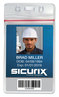 A Picture of product BAU-47840 SICURIX® Sealable Cardholder Vertical, 2.62 x 3.75, Clear, 50/Pack