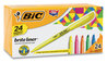 A Picture of product BIC-BL241A BIC® Brite Liner® Highlighter Value Pack, Assorted Ink Colors, Chisel Tip, Barrel 24/Set