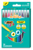 A Picture of product BIC-BKCM10A BIC® Kids® Ultra Washable Markers Medium Bullet Tip, Assorted Colors, 10/Pack