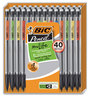 A Picture of product BIC-MPP40MJBLK BIC® Xtra Smooth Mechanical Pencil 0.7 mm, HB (#2), Black Lead, Clear Barrel, 40/Pack