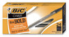 A Picture of product BIC-MSBP241BLK BIC® Cristal® Xtra Bold Ballpoint Pen Stick, 1.6 mm, Black Ink, Clear Barrel, 24/Pack