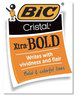 A Picture of product BIC-MSBP241BLU BIC® Cristal® Xtra Bold Ballpoint Pen Stick, 1.6 mm, Blue Ink, Clear Barrel, 24/Pack