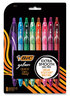 A Picture of product BIC-RGLCGAP81A BIC® Gel-ocity™ Quick Dry Retractable Gel Pen Medium 0.7 mm, Randomly Assorted Ink and Barrel Colors, 8/Pack