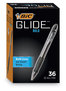 A Picture of product BIC-VLGB361BK BIC® GLIDE™ Bold Retractable Ball Pen Ballpoint Value Pack, 1.6 mm, Black Ink, Smoke Barrel, 36/Pack