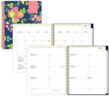 Blue Sky® Day Designer Peyton Academic Year Create-Your-Own Cover Weekly/Monthly Planner Floral, 11 x 8.5, Navy, 12-Month (July to June): 2023-2024